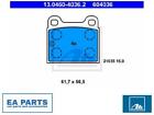 Brake Pad Set, disc brake for MERCEDES-BENZ ATE 13.0460-4036.2