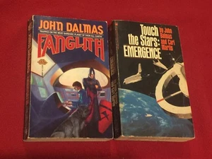 Lot of 2 Paperback Books by John Dalmas Fanglith & Touch the Stars: Emergence - Picture 1 of 2