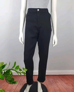 Pantalones de mezclilla SERRA talla grande 22 Demin elásticos pierna recta negros bolsillos para mujer NUEVO - Imagen 1 de 16