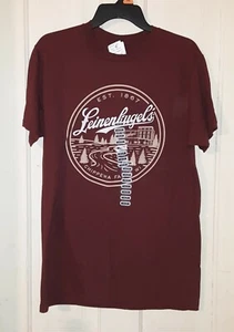 NEW Leinenkugel's Beer Brick Red Licensed T-Shirt Chippewa Falls, Wisconsin - Picture 1 of 4