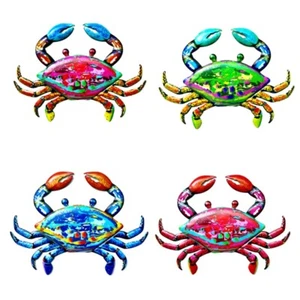 Metal Crab Wall Decor Large Hanging Art Decorative Sculpture for Home - Picture 1 of 10