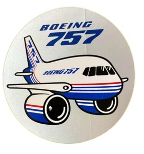 Vintage Boeing 757 4” Sticker Decal NOS Aviation Collectible - Picture 1 of 1