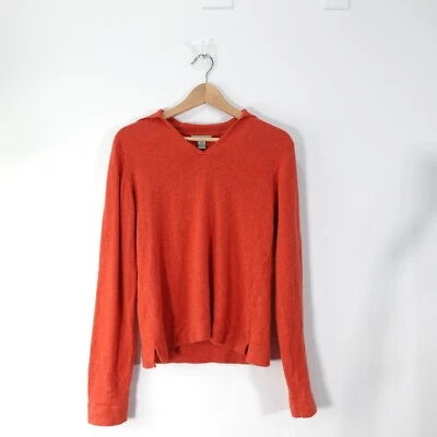 GENEVA Sweater Women Size Medium Red Cashmere Knit V Neck Pullover Casual Jumper - Image 1 of 4