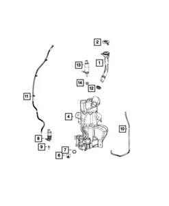 NUEVO OEM 100% Genuino Mopar Parabrisas Lavadora Bomba Ojal 68261194AA - Imagen 1 de 1