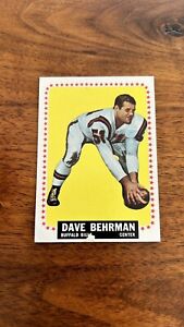 1964 Topps Football Card #24, Dave Behrman, Buffalo Bills