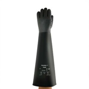 Ansell AlphaTec Marigold 87-108 Emperor Heavy Wt Rubber Gloves Gauntlets 24 inch