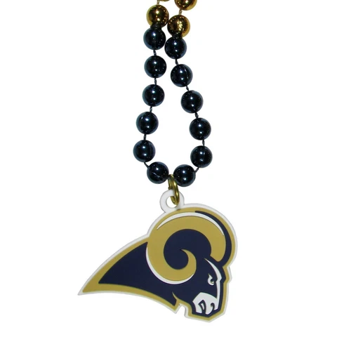 NFL Los Angeles Rams Beaded Necklace, NEW Cover