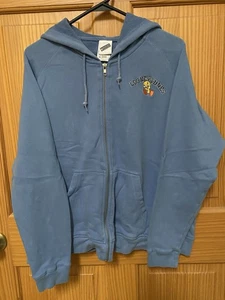 Vintage 2001 Warner Bros Studio Full Zip-Front Pouch Pocket-Hoodie Sweatshirt-XL - Bild 1 von 13