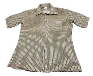 Vintage Sears Kings Road Shop Men’s Size XL Button Up Abstract Short Sleeve - Picture 1 of 6