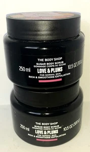 The Body Shop 2x Love and Plums Body Scrubs 250ml Jars (Discontinued) - Picture 1 of 1