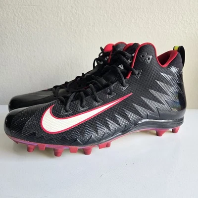Nike Alpha Menace Pro Mid Football Cleats Mens Size 14.5 Sample Iron Man Colors - Image 1 of 4
