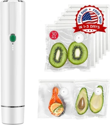 Maquina Selladora Electrica Al Vacio De Alimentos Con Bolsas Plasticas Sellador - Image 1 of 4