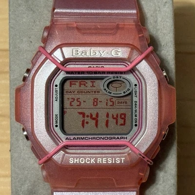 Casio G-Shock Baby-G BG-361 Pink Pearlescent Square Women's Digital Watch BG 361 - Image 1 of 4