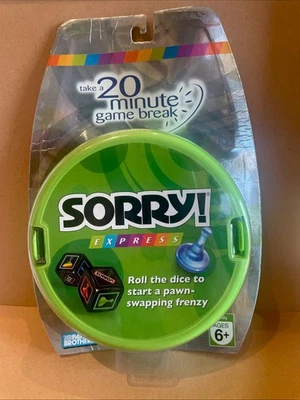 Parker Bros Sorry Express Travel 20 Minute Game Break 2007 Brand New Sealed - Image 1 of 2