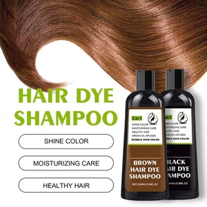 3 in 1 Brown Hair Dye Shampoo 100ml Instant Hair Dye Herbal Ingredients UK STOCK - Picture 1 of 19