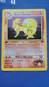 Pokemon Brock's Ninetales - 1.Edition - 12/102 - Holo - 1999-2000 - Near Mint - Bild 1 von 11