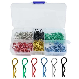 180 piezas clips universales de carrocería RC clips de coche clips R de acero inoxidable para todos 1 - Imagen 1 de 11