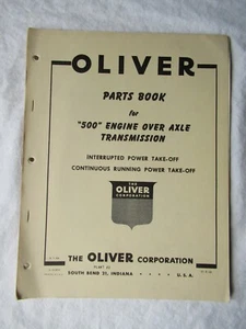 Oliver 500 1954 motor sobre eje transmisión toma de fuerza catálogo manual libro - Imagen 1 de 9