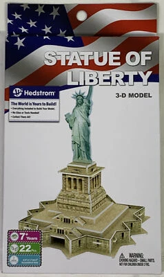 Statue Of Liberty 3-D Model 22 Pieces 6.5" x 7.1" x 8.3" Hedstrom - Image 1 of 3