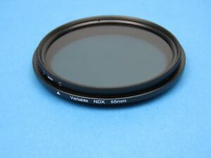 55mm Fader Variable ND2 To ND400 Adjust Neutral Density Camera Lens Filter
