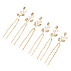  6 Pcs Pearl U-shaped Hairpin Metals (zinc Miss Girls Accessories