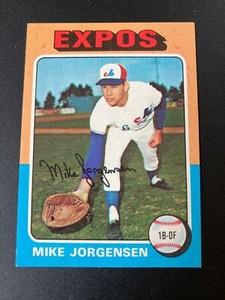 1975 Baseball Card Topps #286 Mike Jorgensen Montreal Expos EX/MT