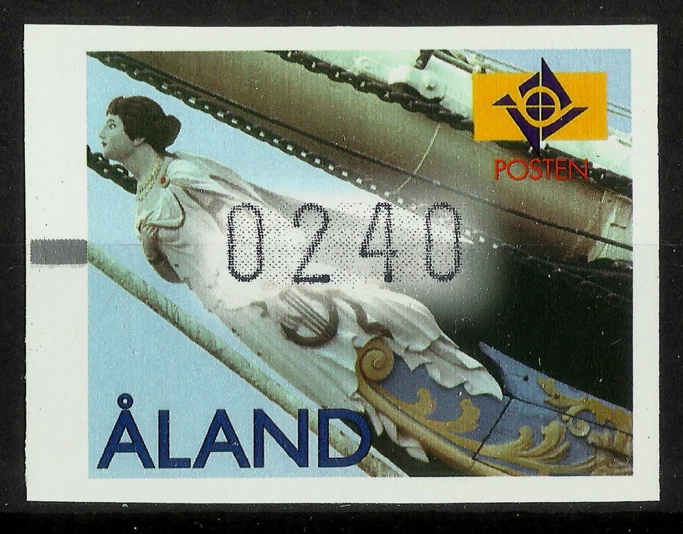 ALAND, CABEZA FIGURA, MNEME, ETIQUETA POSTAL, MNH, AÑO 1997 Foto 1 de 1