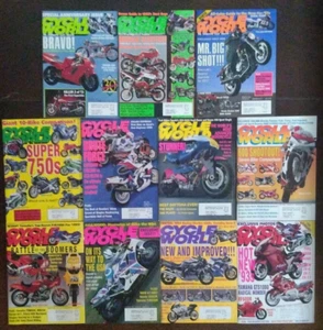 Lot of 11 x Cycle World Motorcycle Magazines Jan-Sept, Nov-Dec 1992 - Picture 1 of 1