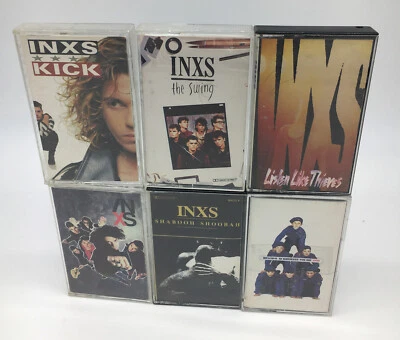 INXS Cassette Tapes Lot Of 6 Shabooh Shoobah The Swing Listen Kick Welcome X - Image 1 of 4