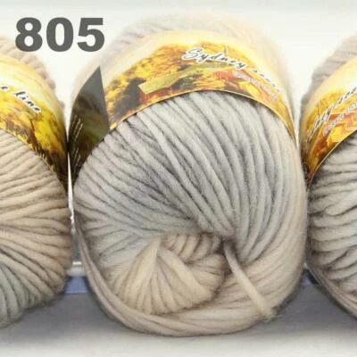 销售 3Skeinsx50 克厚手羊毛五颜六色围巾手工针织钩针纱 05 — 第 1/4 张图片