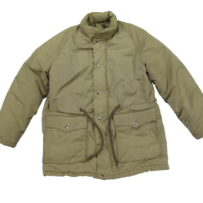 Vintage 70s Sears Goose Down Puffer Jacket Mens Large Tan True Vintage Gorpcore - Image 1 of 4