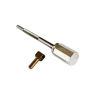 4/4 Cello Silver Button Screw Eyelet Top Quality Screw Bow Making Repair - Image 1 of 4