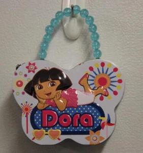 Dora Butterfly Friends-Child's Pale Blue Metal Purse`Beads `New Unused - Picture 1 of 2