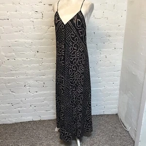 Xirena Baumwolle Spaghettiträger Maxikleid Rauten Print Gr. Small - Bild 1 von 8