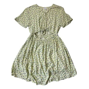 Zara Yellow Floral Short Sleeve Dress Girl's Size 11-12 | 50-19 - Picture 1 of 6