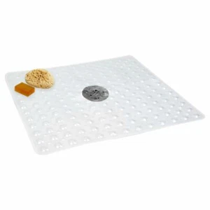 "Nuevo Estera Antideslizante SIN VENTOSAS para Ducha Ajustada Acabada TRANSPARENTE 24"" x 24" - Imagen 1 de 3