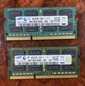 8GB For Samsung 2X 4GB DDR3 1600Mhz 2RX8 PC3-12800 204Pin SODIMM Laptop Memory - Picture 1 of 1