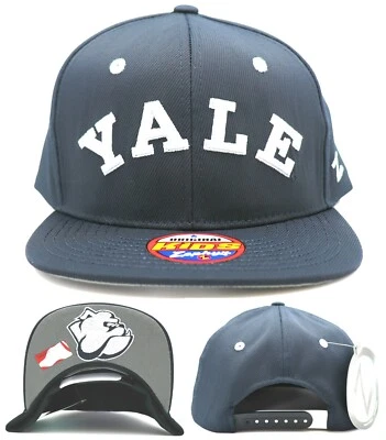 Yale Bulldogs New Zephyr ZHats Youth Kids Blue White Gray Era Snapback Hat Cap - Image 1 of 4