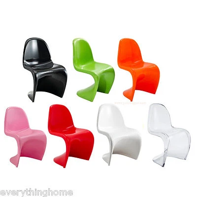 Mid-Century Modern ABS ‘Wave’ Stack Chair Dining Side Accent Matte Finish 240 lb - Image 1 of 4