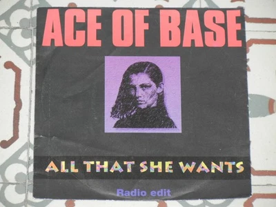 ACE OF BASE - All That She Wants 7" GERMANY P/S 1992 (large hole) - Image 1 of 4
