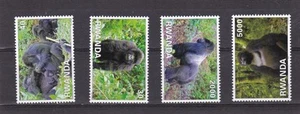 Rwanda gorilla apes wild animals mnh set 2010 - Picture 1 of 1