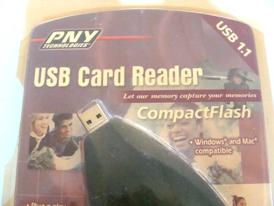 PNY Technologies USB Card Reader Compactflash 1.1 Windows/Mac Compatible - Image 1 of 4