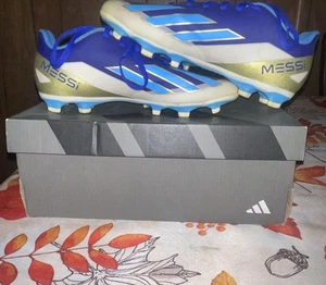 adidas X Crazyfast Messi Club FxG Soccer Cleats Blue White ALL SIZES Men's Shoes - Picture 1 of 5