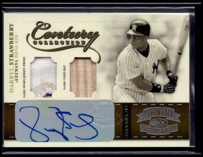 2004 Donruss Throwback Threads Darryl Strawberry #CC-14 Century Collection /6 - Image 1 of 2