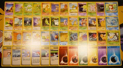 MP/HP (BASE-2/II) COMPLETE Pokemon Set 48-Card COMMON Non-Holo WOTC 130 - Image 1 of 4