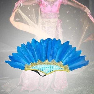 Feather Headdress Kids Headpiece American Chief Indian Hat for Stage Performance - Picture 1 of 5