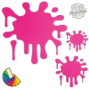20 Paint Splat Car & Wall Stickers / Decals | Choose from 30 Colours S6 - Picture 1 of 35
