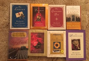 Lot 8 RICHARD PAUL EVANS Books Religion Fiction Looking Letter Promise Sunflower - Picture 1 of 9