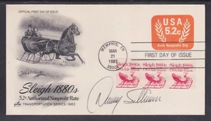Danny Sullivan, Auto Racing Champion, Indy 500 Winner, signed Sleigh FDC - Picture 1 of 1