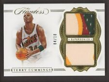 2019-20 Panini Flawless Gold Terry Cummings Dual Patch 4/10 Supersonics